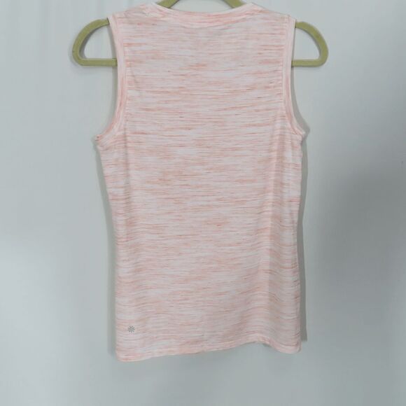 Athleta X-Small Vital Textured Tank 2.0 Island Coral Bright White - Picture 5 of 5